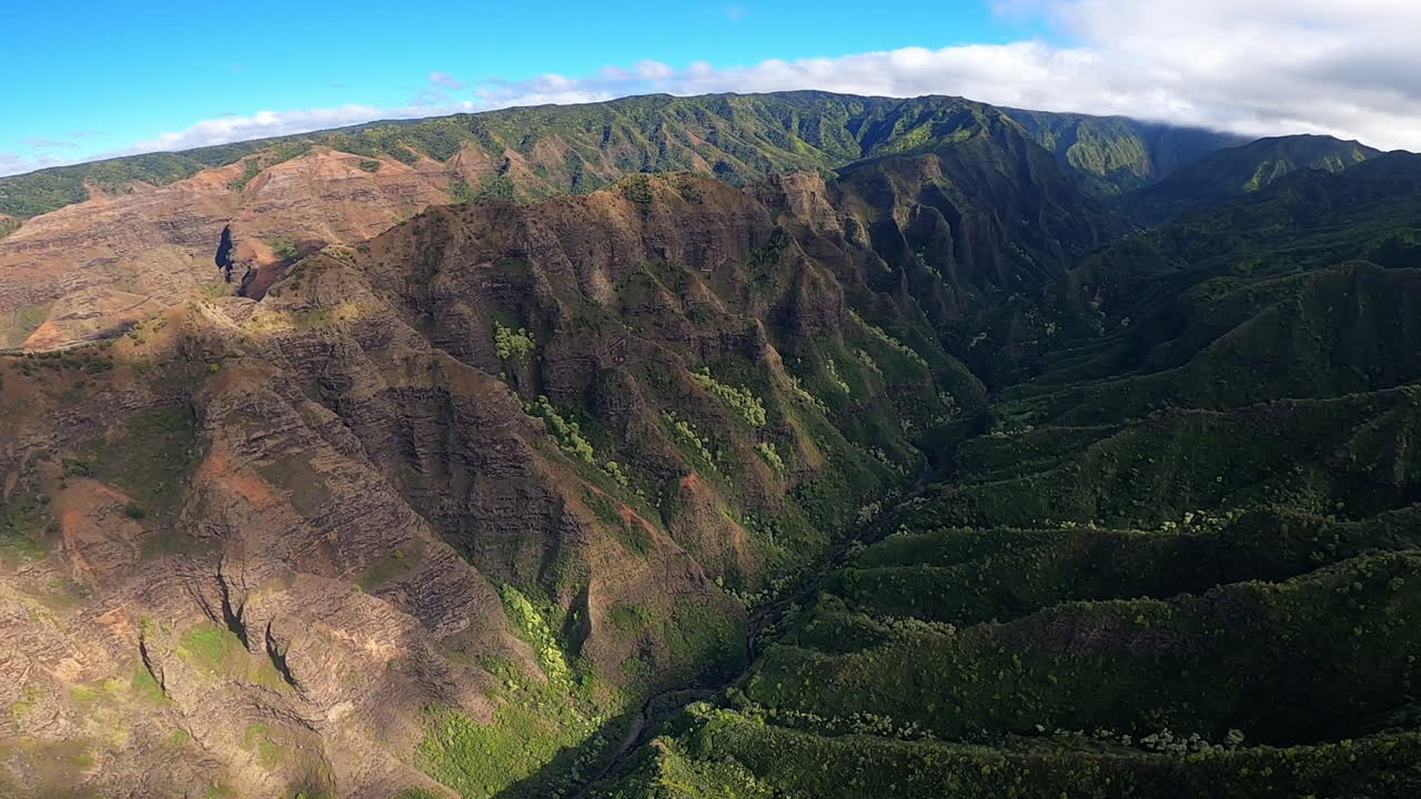 Na Pali Coast, Kauai, Hawaii - Aerial View