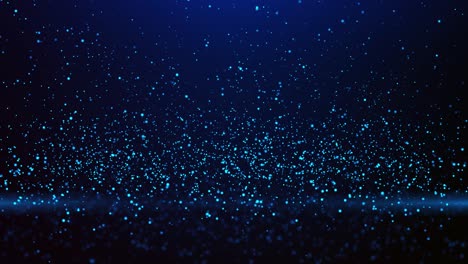 abstract 4k blue shining glitter particles 4k 3d loop animation new motion background.