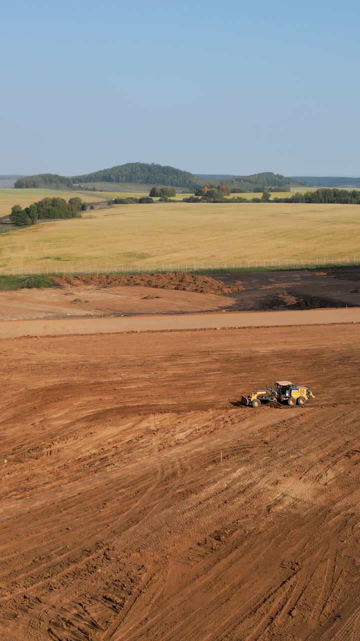 Canteiro de obras em área rural