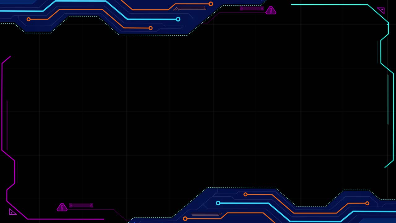 Digital hud futuristic motion graphic element cyber generated background technology hologram frame