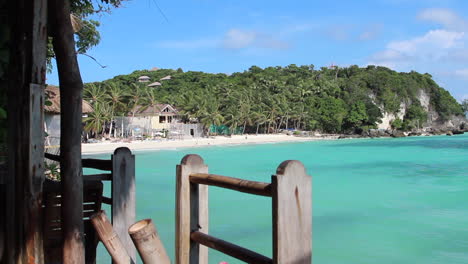 Hermosa-Vista-De-La-Playa-De-Arena-Blanca-De-Boracay,-Filipinas