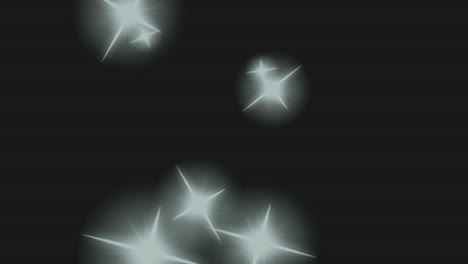 animación de partículas de estrellas brillantes gráficos de movimiento
