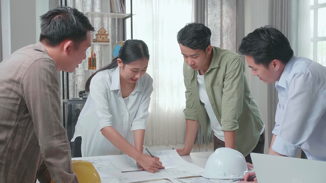 Team Meeting on Architectural Plans