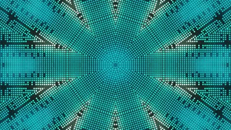 kaleidoscopio en movimiento. gráficos en movimiento de 4k