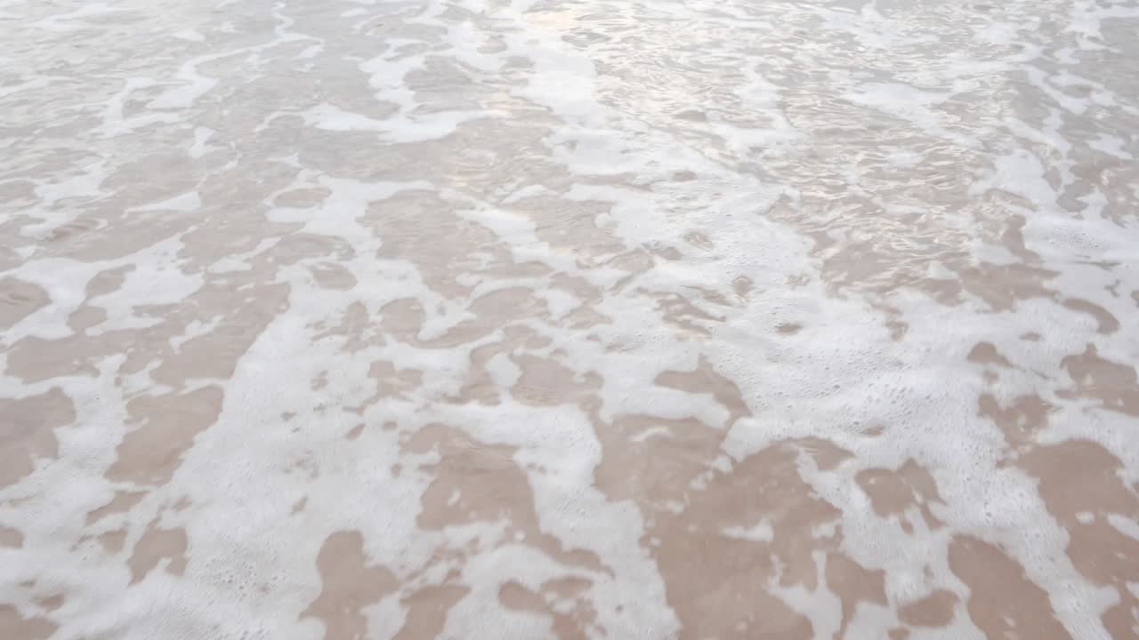 Beautiful nature of clean beach and sea wave