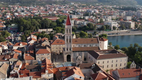 old town of trogir with cathedral of st