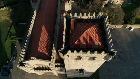 top view of medieval church