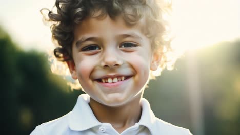 un niño feliz sonriendo