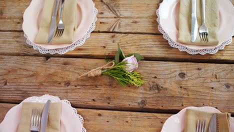 various cutlery on wooden table 4k