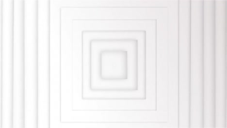 Animation-of-3D-squares-moving-against-white-background