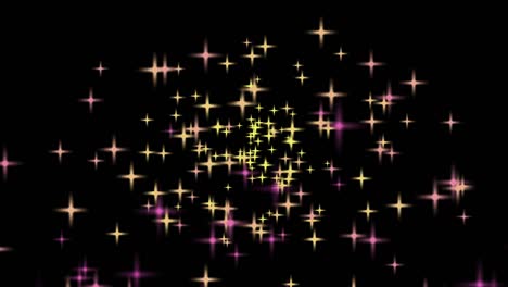 glitter black background particle loop animation