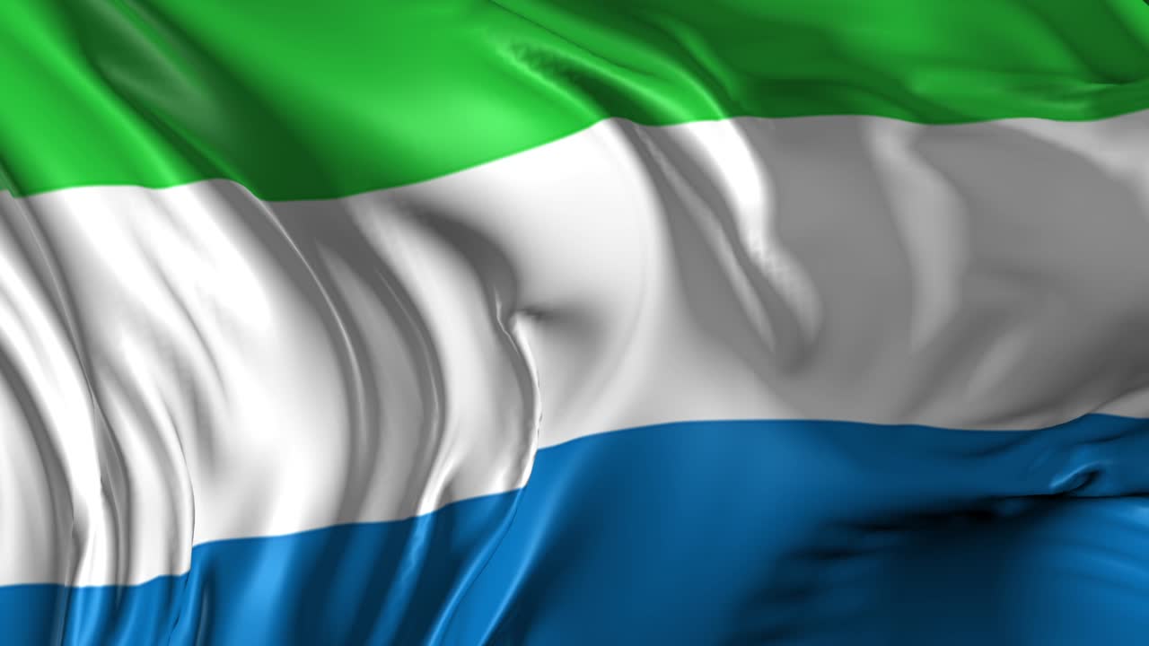 시에라리온 발의 아름다운 3d 애니메이션 루프 모드