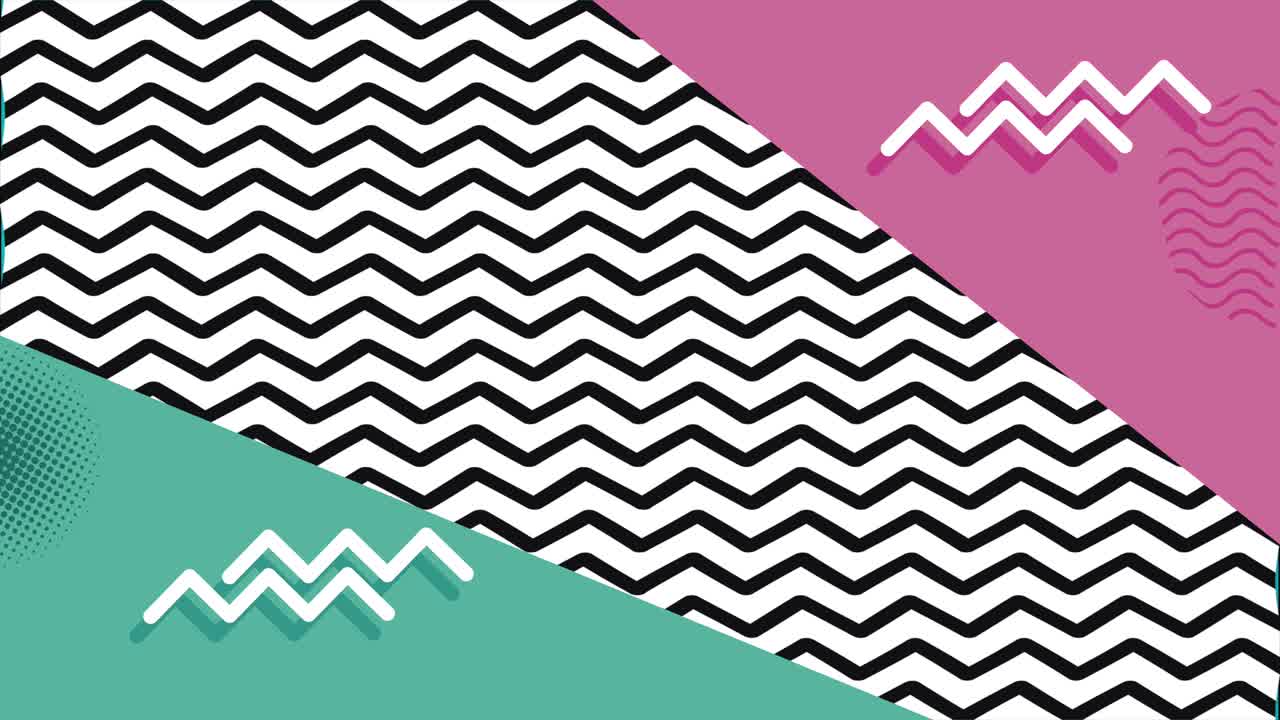 forms and figures memphis retro style background