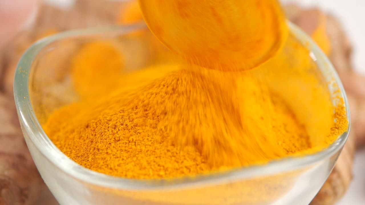 Turmeric powder in a bowl
