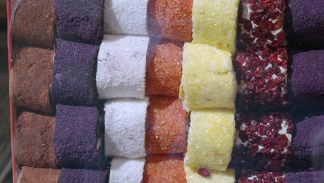 colorful assortment of turkish delight