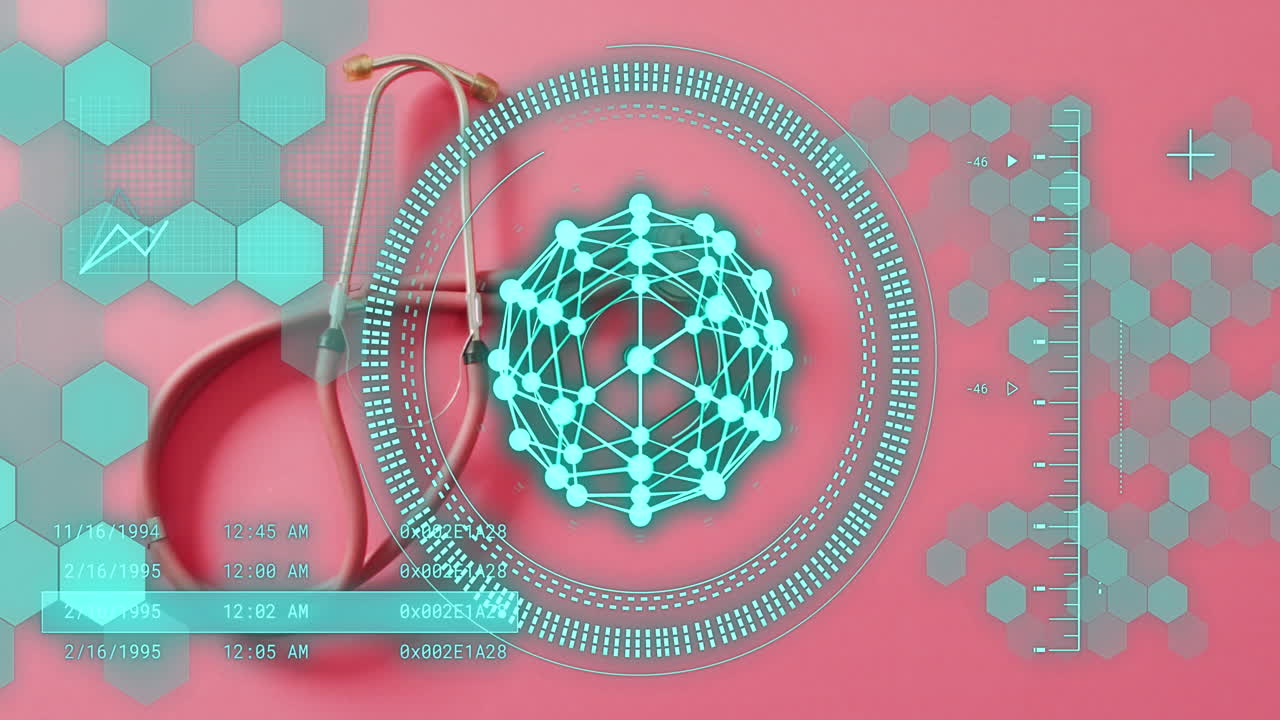 animación de formas y procesamiento de datos con el estetoscopio