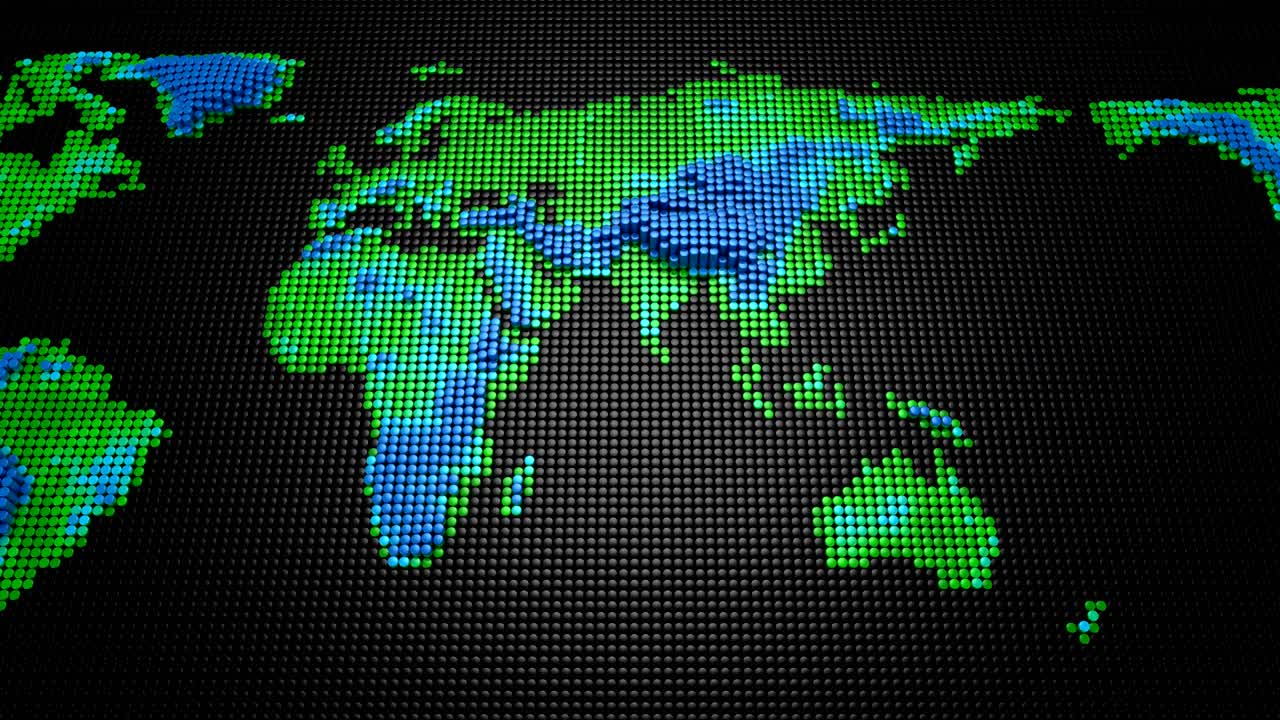 Cylinders Formed A Relief Map Of The Earth