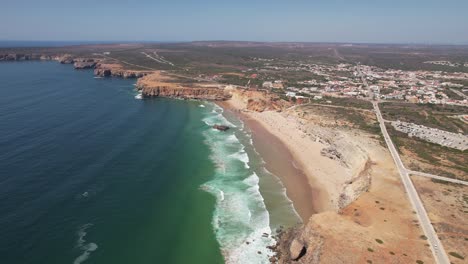 onel beach and sagres fortress, portugal