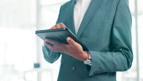 businessman using a tablet