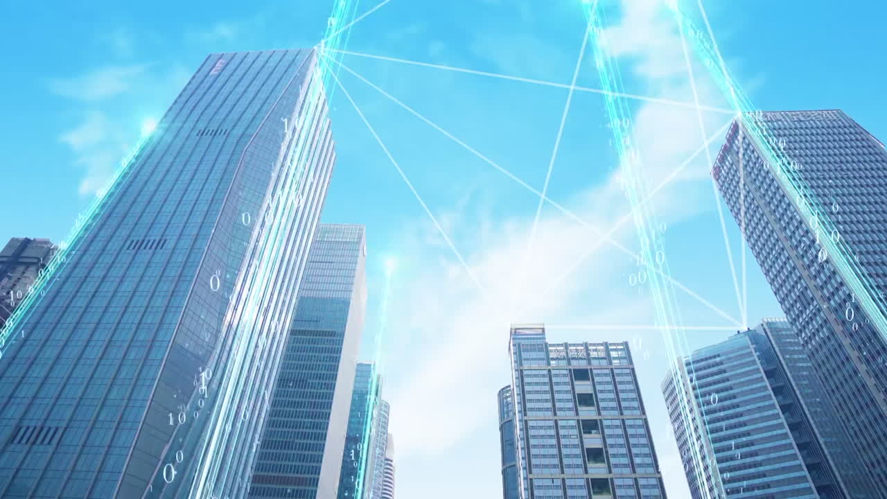 ビジネス、デジタルコミュニケーション、ネットワーク、テクノロジー、AI、ビッグデータ、都市