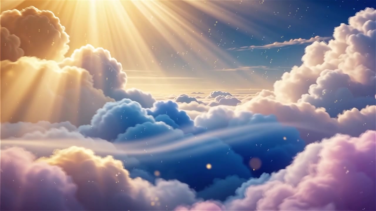 Sfondo di Adorazione Cristiana con Luce Celeste