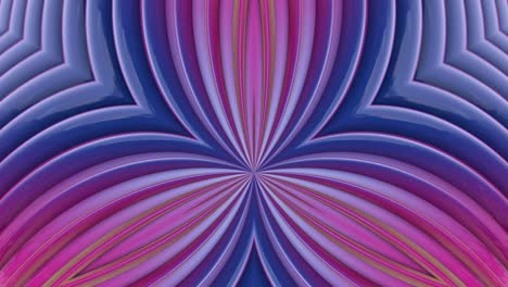 fondo brillante sin costuras 3d abstracto en 4k con cintas violetas. las rayas violetas se mueven cíclicamente en geometría simple estilo creativo de dibujos animados. animación suave en bucle. 3