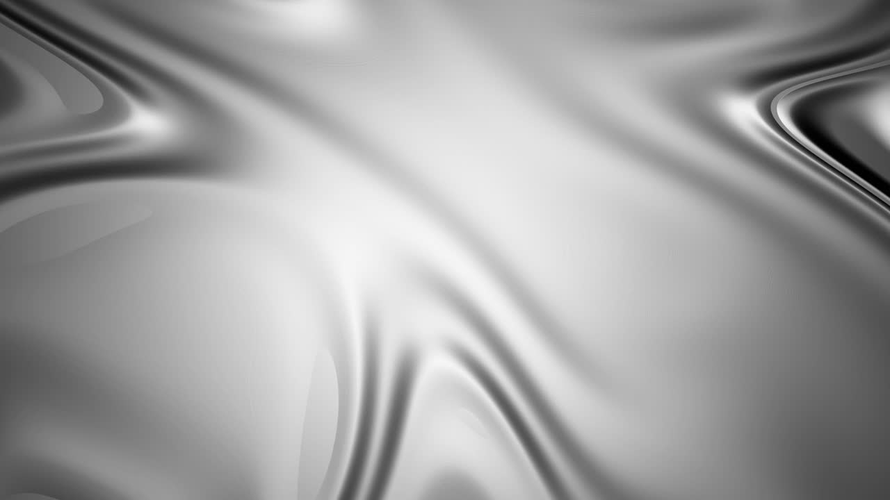 Silver abstract wavy background. Seamless looping