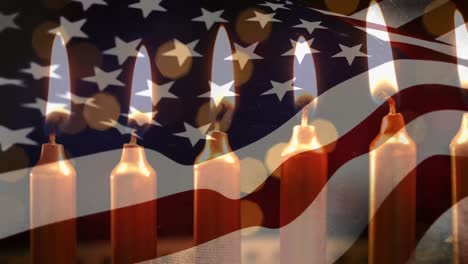 US-flag-and-candles