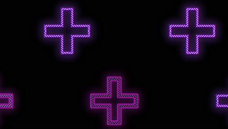 Crosses-shape-pattern-with-pulsing-neon-purple-light-1