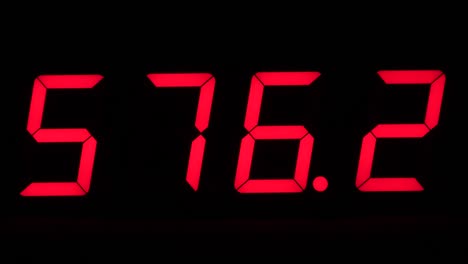 reloj digital cronómetro cronómetro cuenta atrás video de lapso de tiempo 4k