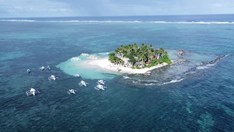 Aerial-view-of-Guyam-Island-in-Siargao,-Philippines