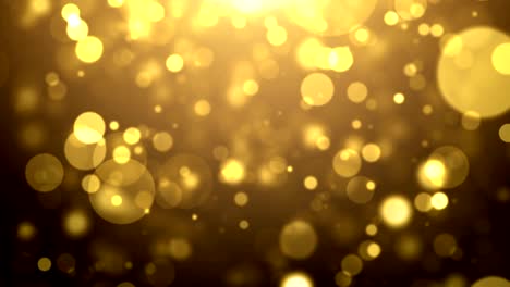 partículas de oro brillo bokeh premio polvo abstracto bucle de fondo