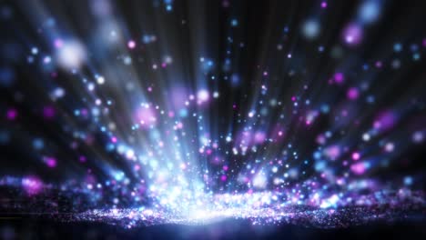 glitter light purple pink blue particles and shine abstract background flickering particles with bokeh effect.