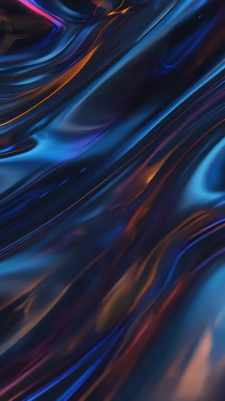Sfondo di Onde Metalliche Astratte 4K