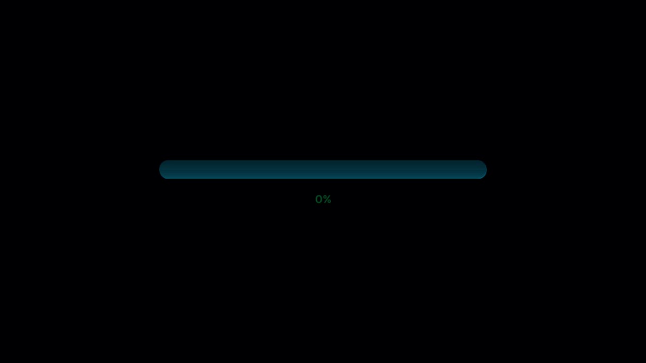 Animation colorful loading bar.
