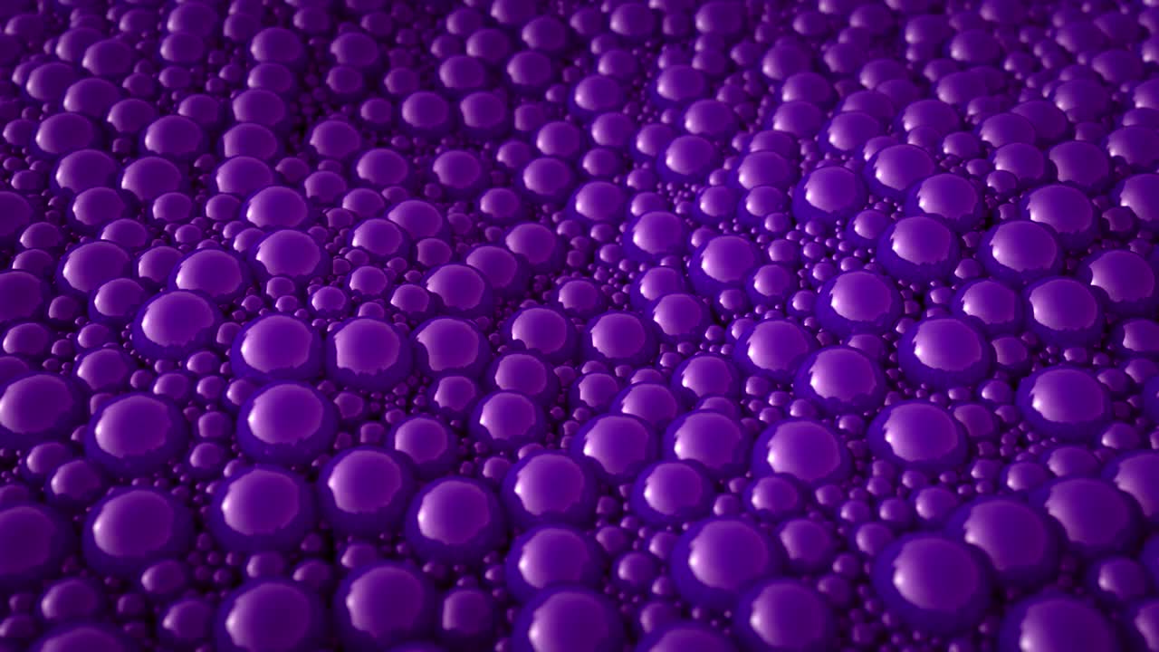 Abstract undulating spheres.