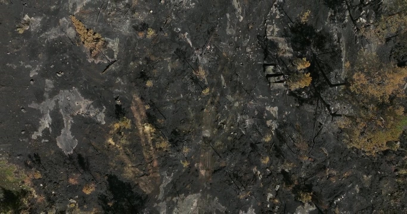 Aerial view of rocky terrain at Birkeland Norway