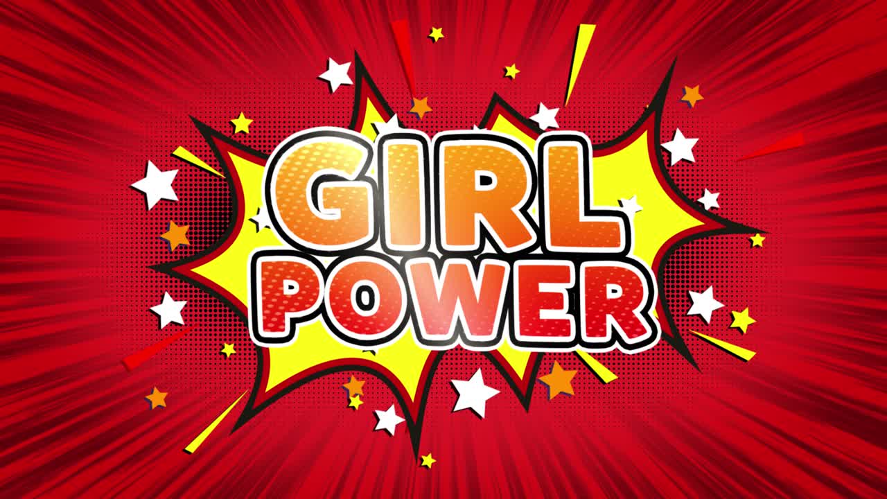 Girl Power Comic Illustration