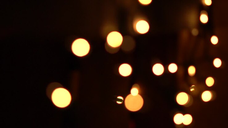 filmati gratuiti di luci di natale al rallentatore