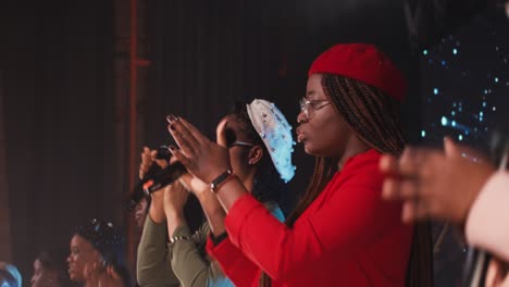 women's choir performance