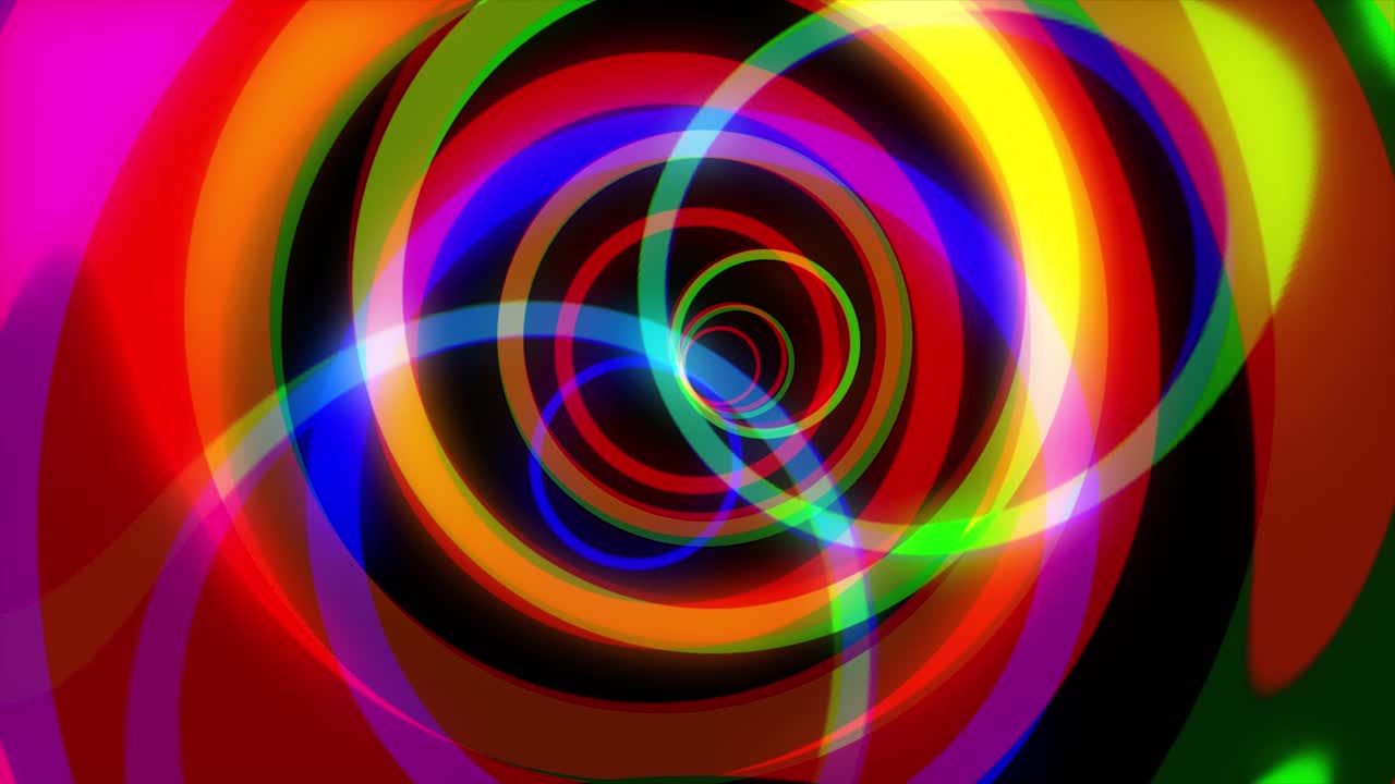 다채로운 추상적인 터널