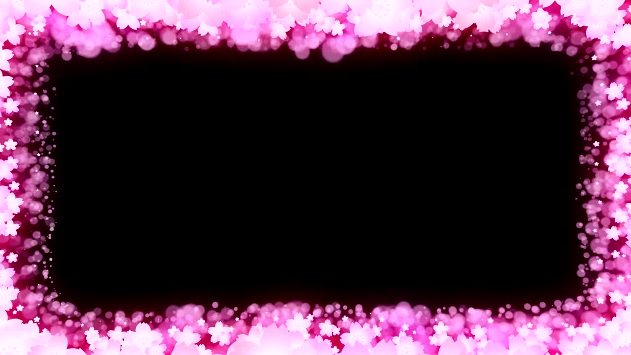 체리 꽃, 전통적인 일본 신년, 루프 애니메이션