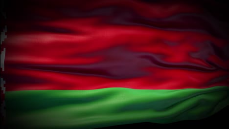 animation belarus flag is waving seamless loop. belarus flag waving in the wind. realistic 4k national flag of belarus closeup.