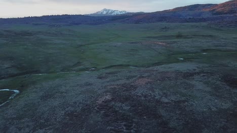 chama peak at edward sargent wildlife area  aerial pull back shot