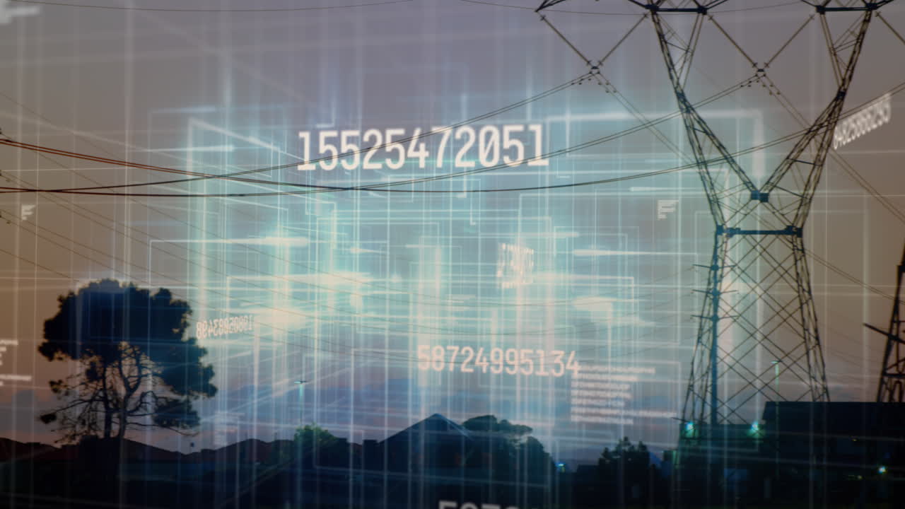 여러 번 변하는 숫자의 애니메이션 및 네트워크 타워에 대한 통계 데이터 처리