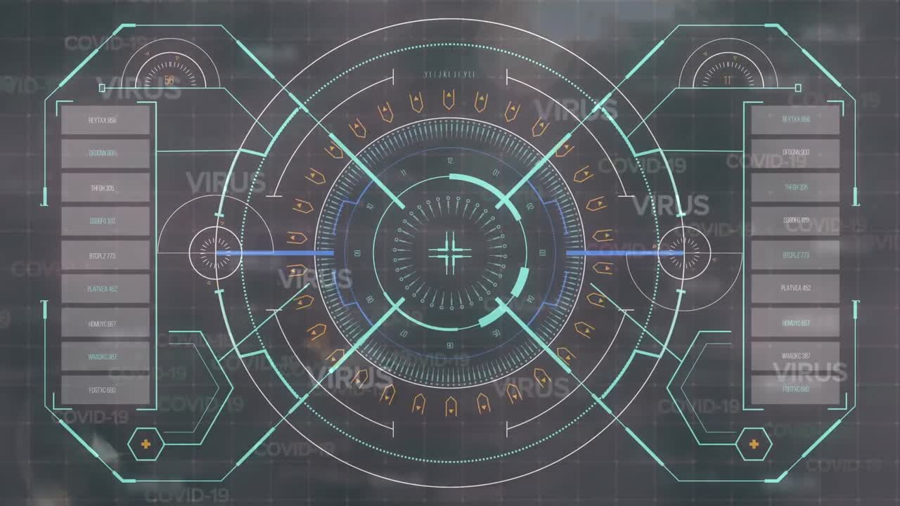 코로나 19 데이터 처리의 애니메이션