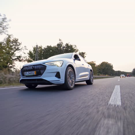audi e-tron sportback concept four wheel drive electric suv. presentation of a new car model