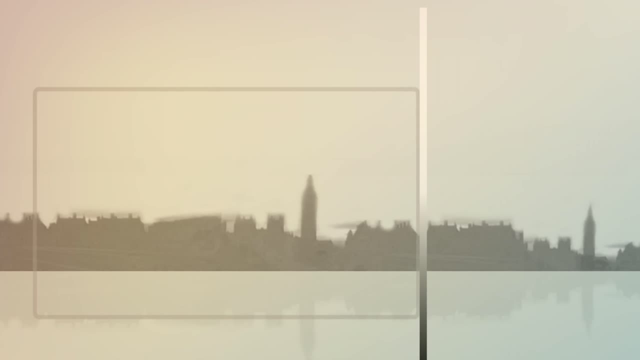 파란 하늘의 구름에 대한 여성 드볼 선수의 실루 애니메이션.