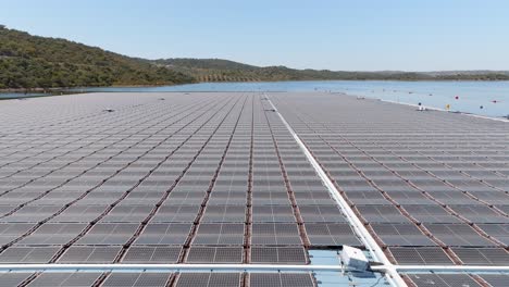 europe's largest floating solar power farm on portugal's largest man made lake