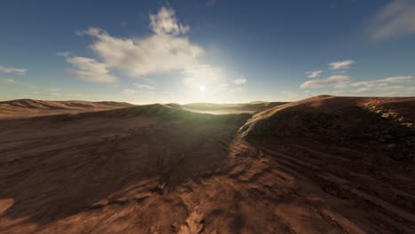 la vista de las formaciones rocosas en el desierto de wadi rum